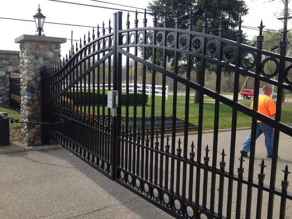 Custom ornamental steel gate