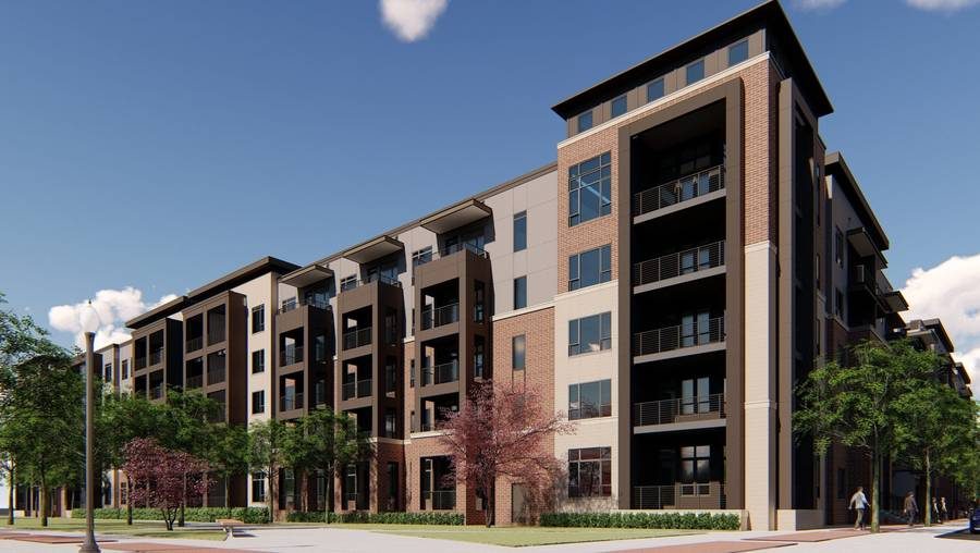 Large-scale custom metal fabrication for multifamily development by Metal City Fab
