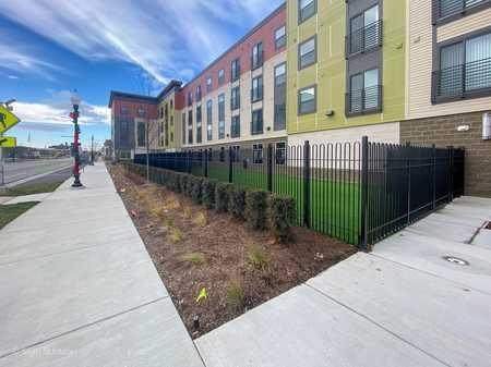 Steel picket perimeter fence