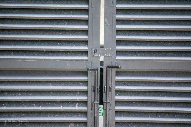 AmeriLouver dumpster gate hardware detail