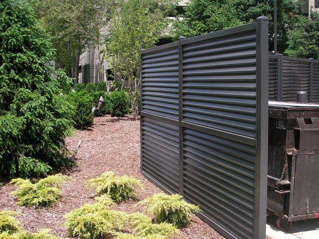 AmeriLouver privacy panels in Dark Brown