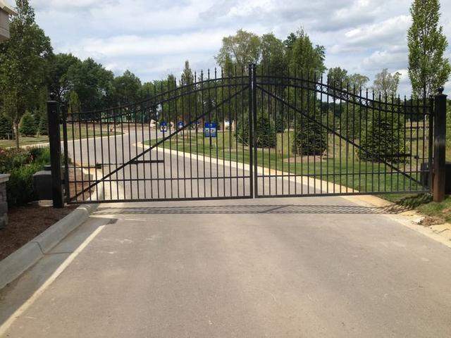 Custom steel estate gate