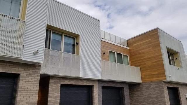 Laser-cut steel balcony railings and guardrails