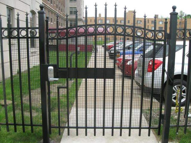 Custom steel pedestrian gate