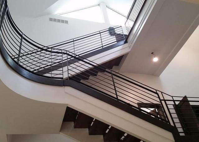 Steel stair handrails and guardrails