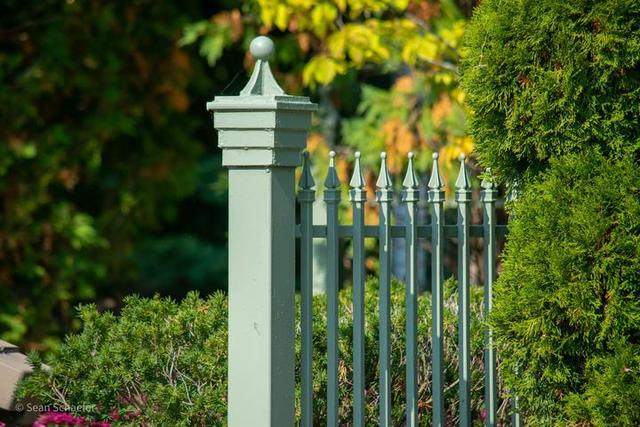 Steel perimeter fence
