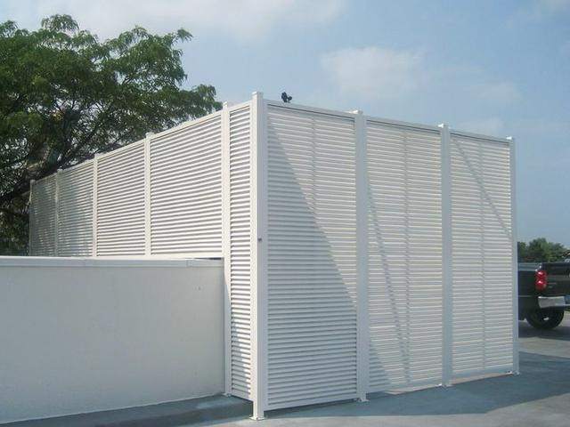 AmeriLouver HVAC enclosure in White
