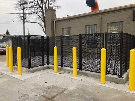 AmeriLouver dumpster enclosure