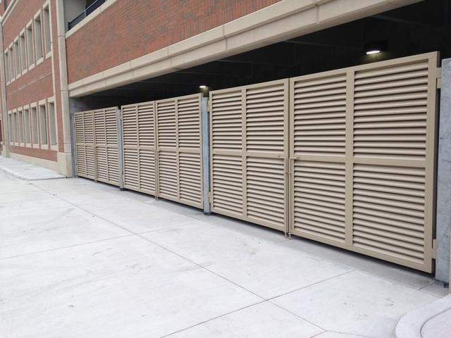 AmeriLouver double-swing dumpster gates