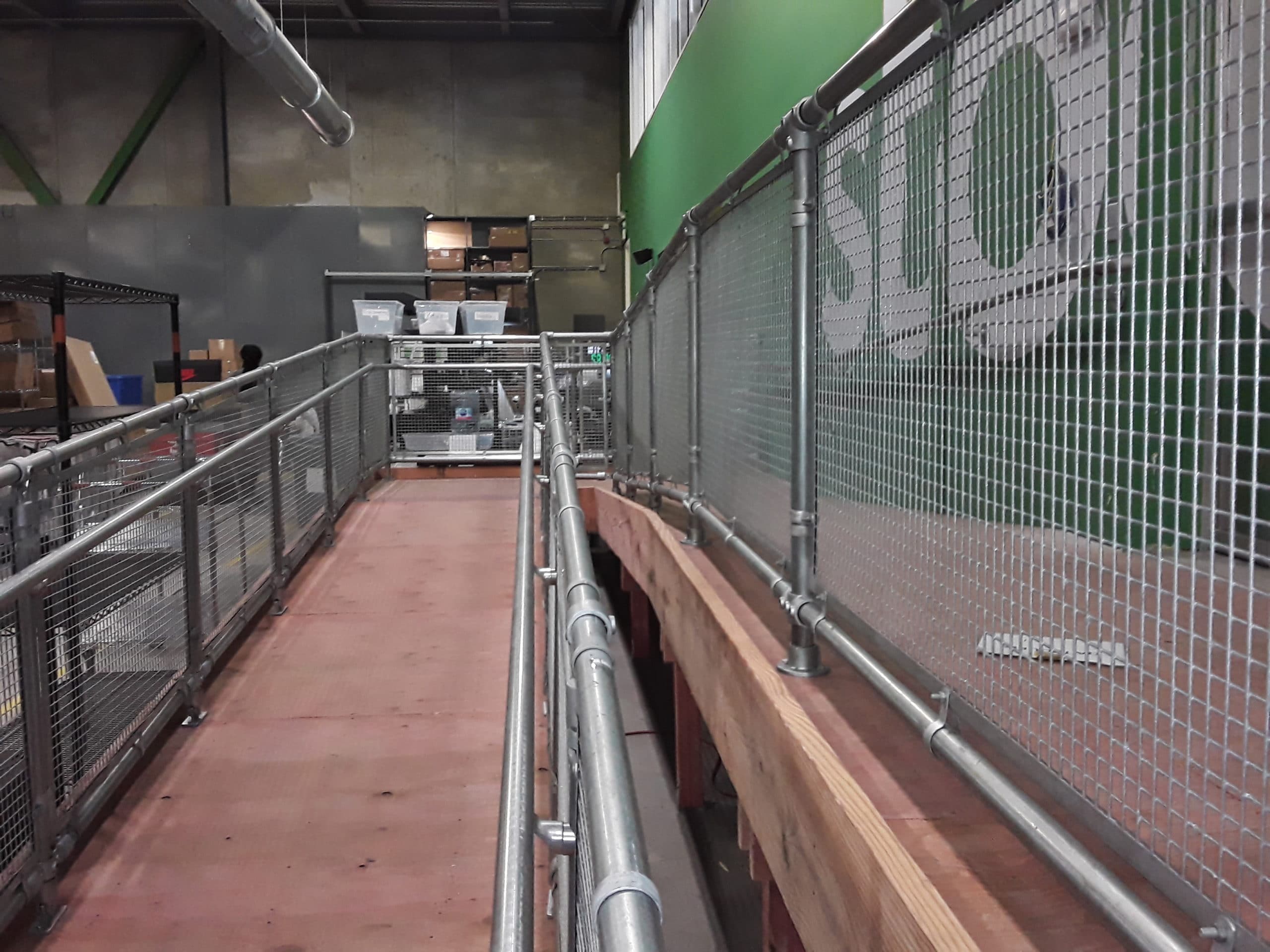 Custom metal (steel) speed railings (handrails) at StockX
