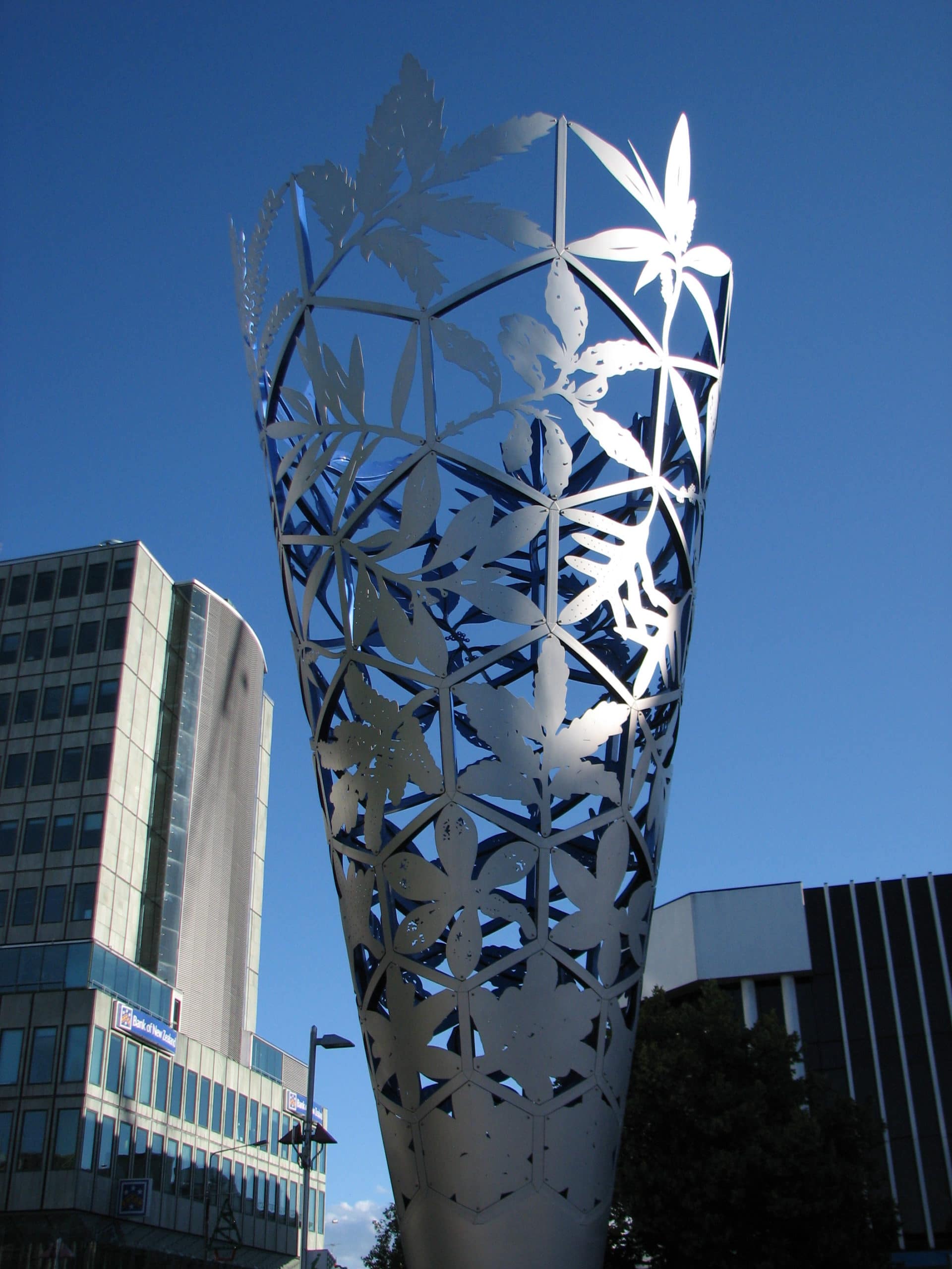 Metal laser-cut or water jet-cut sculpture