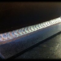 MIG welds in metal fabrication