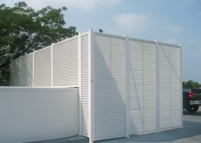 AmeriLouver® HVAC enclosure in White (PCT80303)